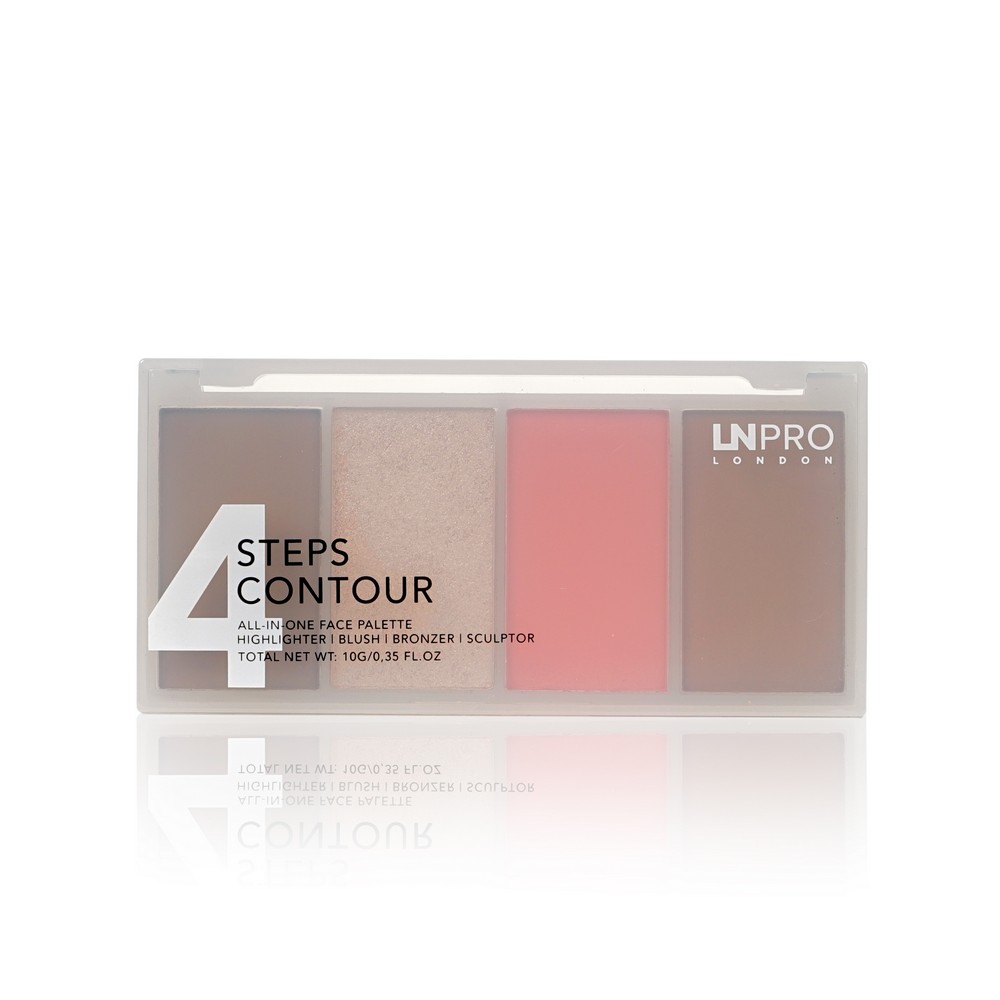 Палетка для контуринга лица LN Professional 4 Steps 4 Contour 102 , 10г. Фото 1.