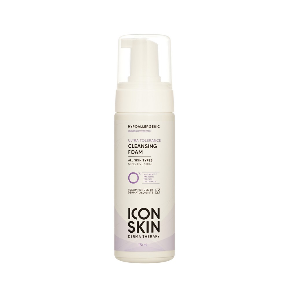 Пенка для умывания лица ICON SKIN Derma Therapy Ultra Tolerance Cleansing Foam 170мл. Фото 1.