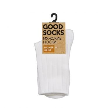 Мужские однотонные носки Good Socks WHW22582-20 Белый р.39-43.