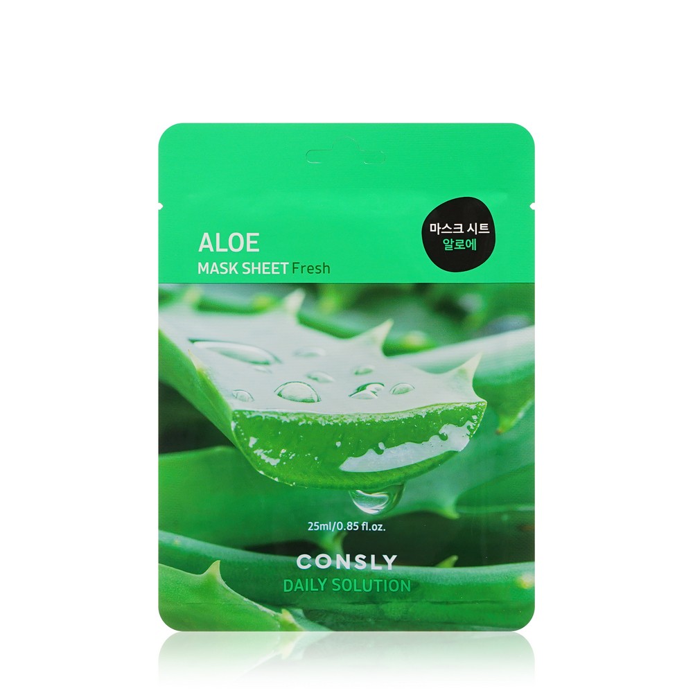 Освежающая маска для лица Consly Aloe с экстрактом алоэ 25мл – купить в  интернет-магазине Улыбка радуги