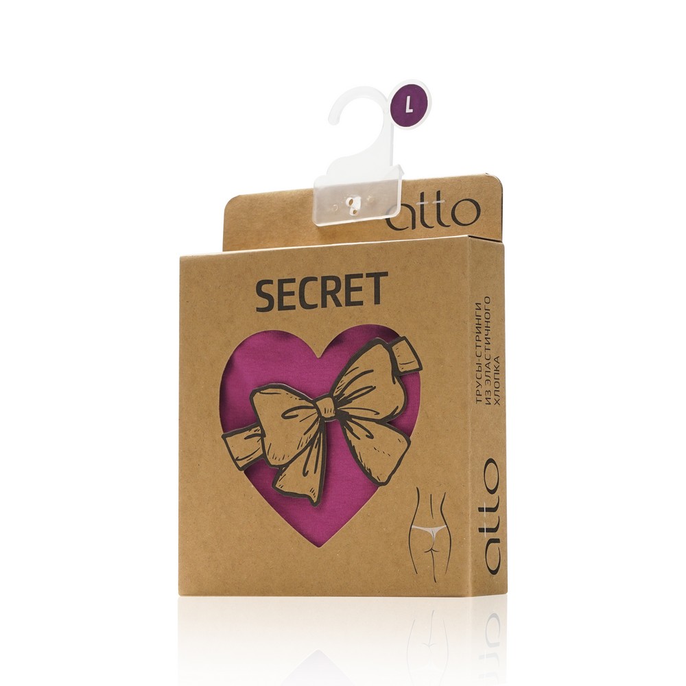 Женские трусы - стринги Atto Secret , Фиолетовый , L. Фото 2.
