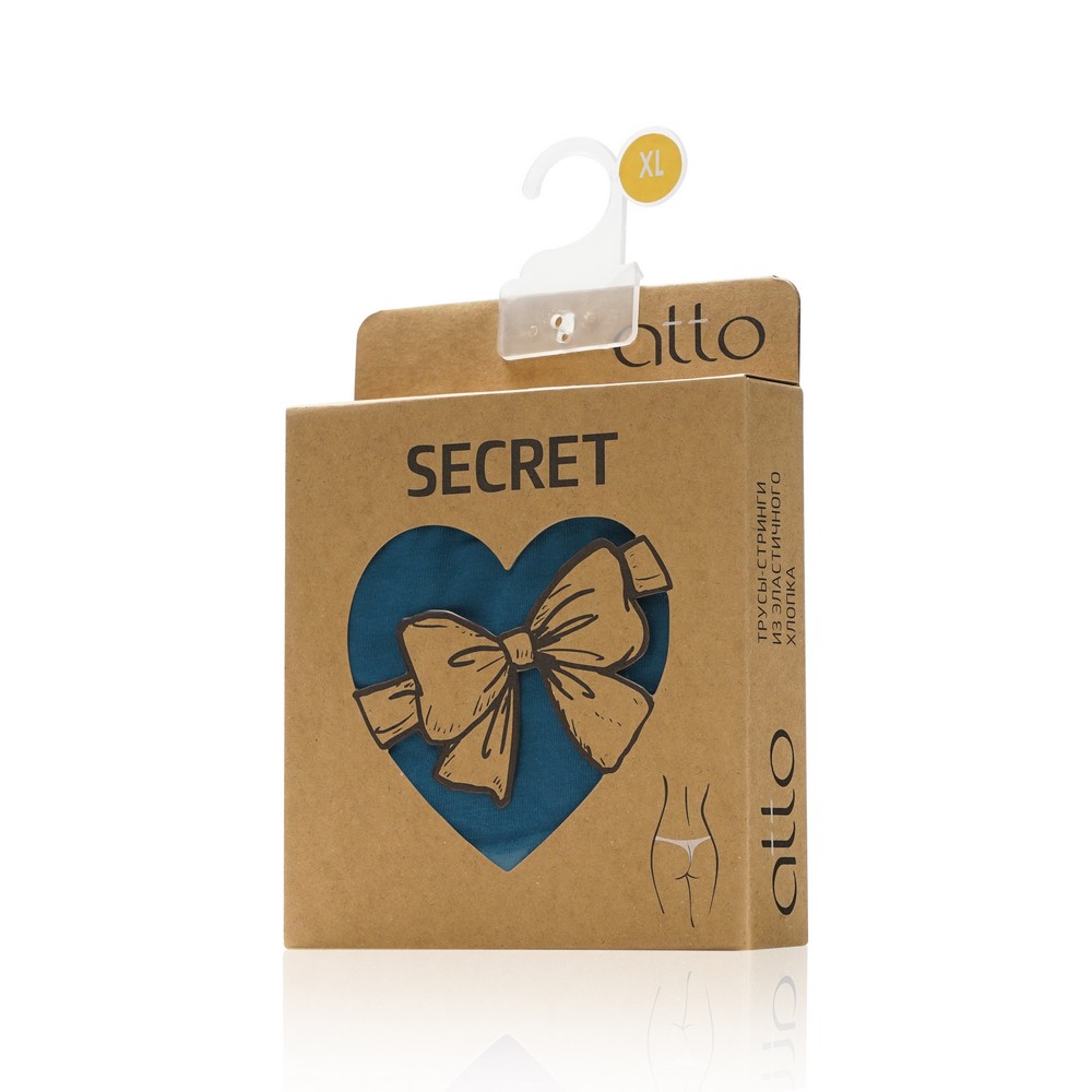 Женские трусы - стринги Atto Secret , Изумрудный , XL. Фото 2.