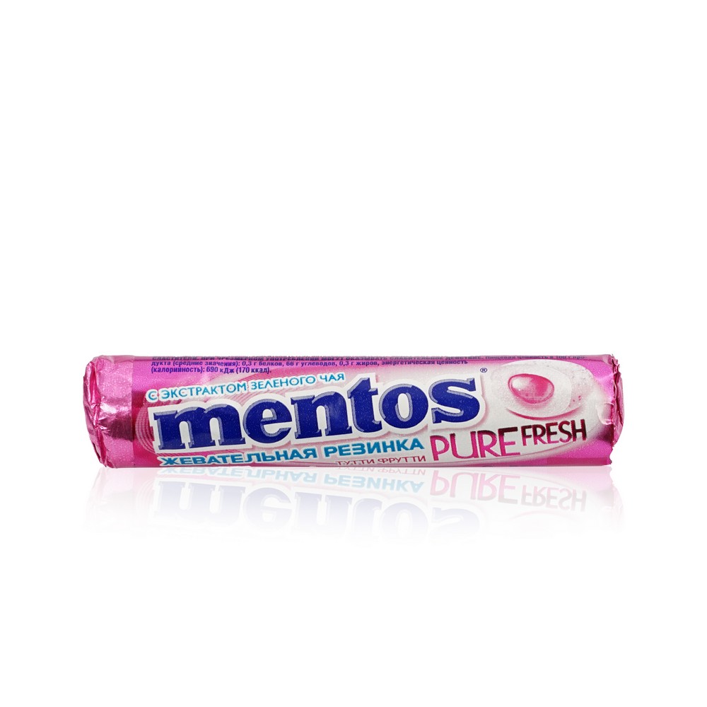 Жевательная резинка Mentos Pure Fresh " Тутти-фрутти " 15,5г. Фото 1.