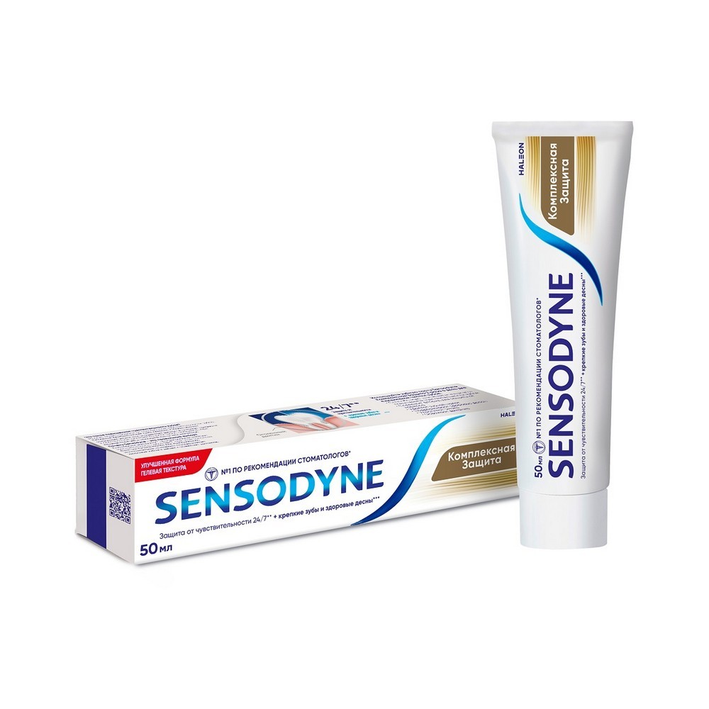 Зубная паста Sensodyne Комплексная защита 50мл. Фото 3.