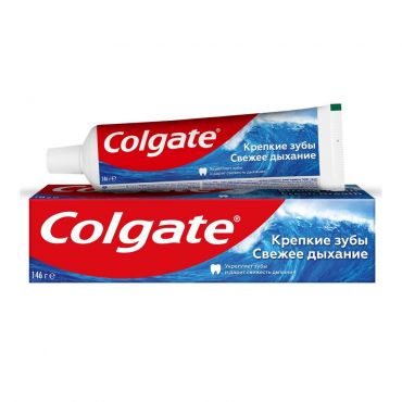 Зубная паста Colgate " Крепкие зубы Свежее дыхание " для укрепления эмали и защиты от кариеса 100мл.