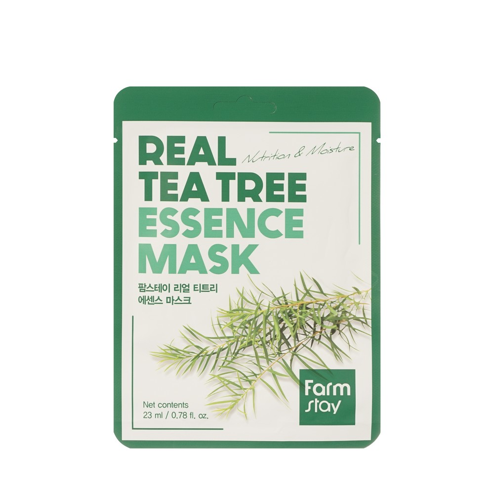 Тканевая маска для лица с экстрактом чайного дерева FarmStay Real Tea Tree 23мл. Фото 1.