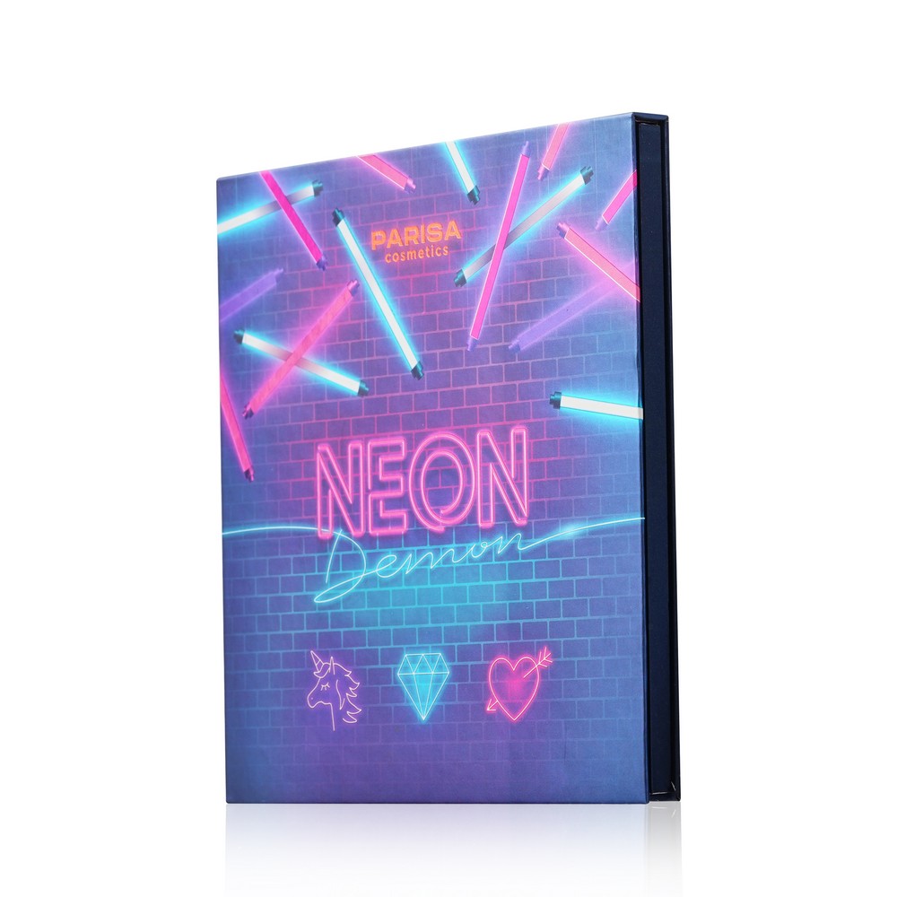 Тени для век Parisa Cosmetics Neon Demon , 16 оттенков , 25г. Фото 2.