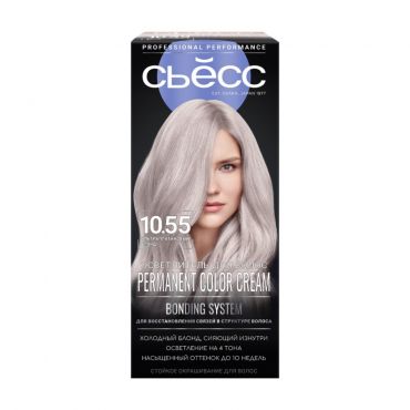 Стойкая крем - краска для волос Сьёсс 10-55 Ультраплатиновый блонд.