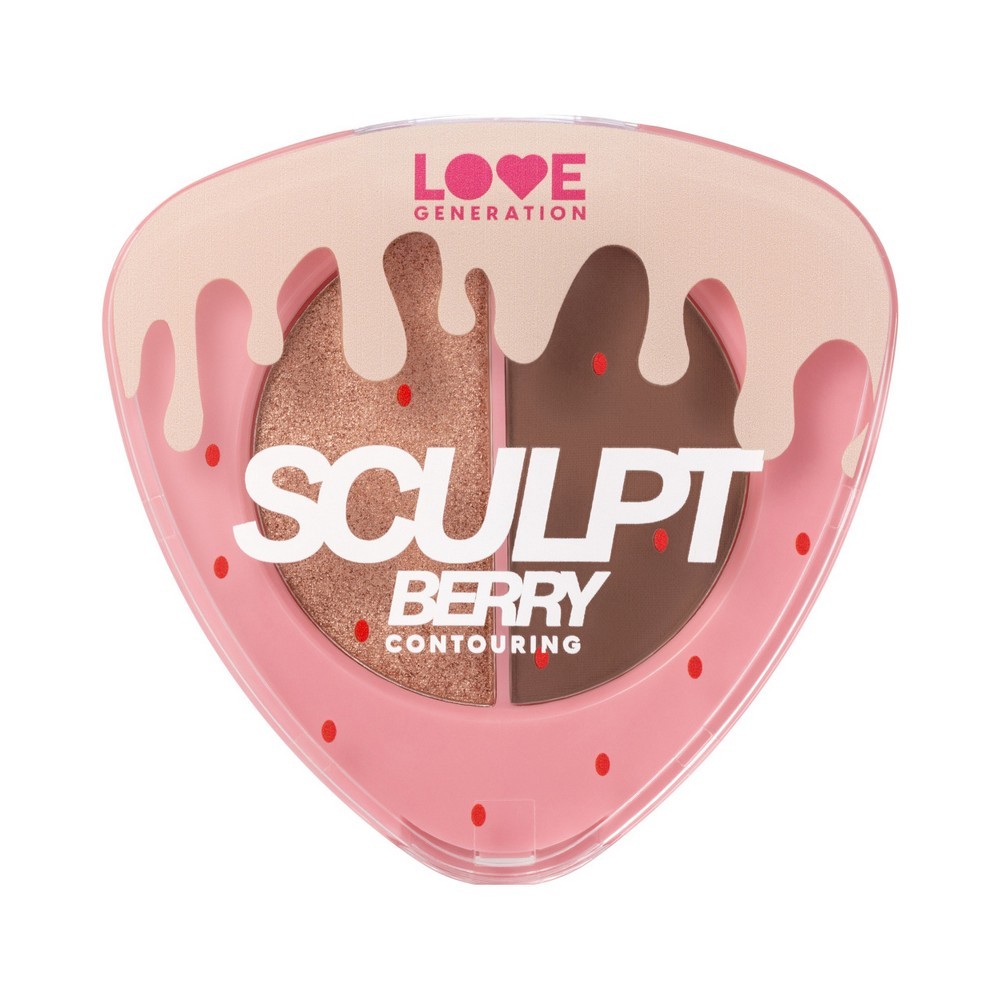 Палетка для контуринга лица Love Generation SculptBerry 02 6г. Фото 2.