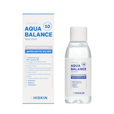 Успокаивающий тонер для лица Hiskin Aqua Balance с фитокомплексом и гиалуроновой кислотой 150мл.