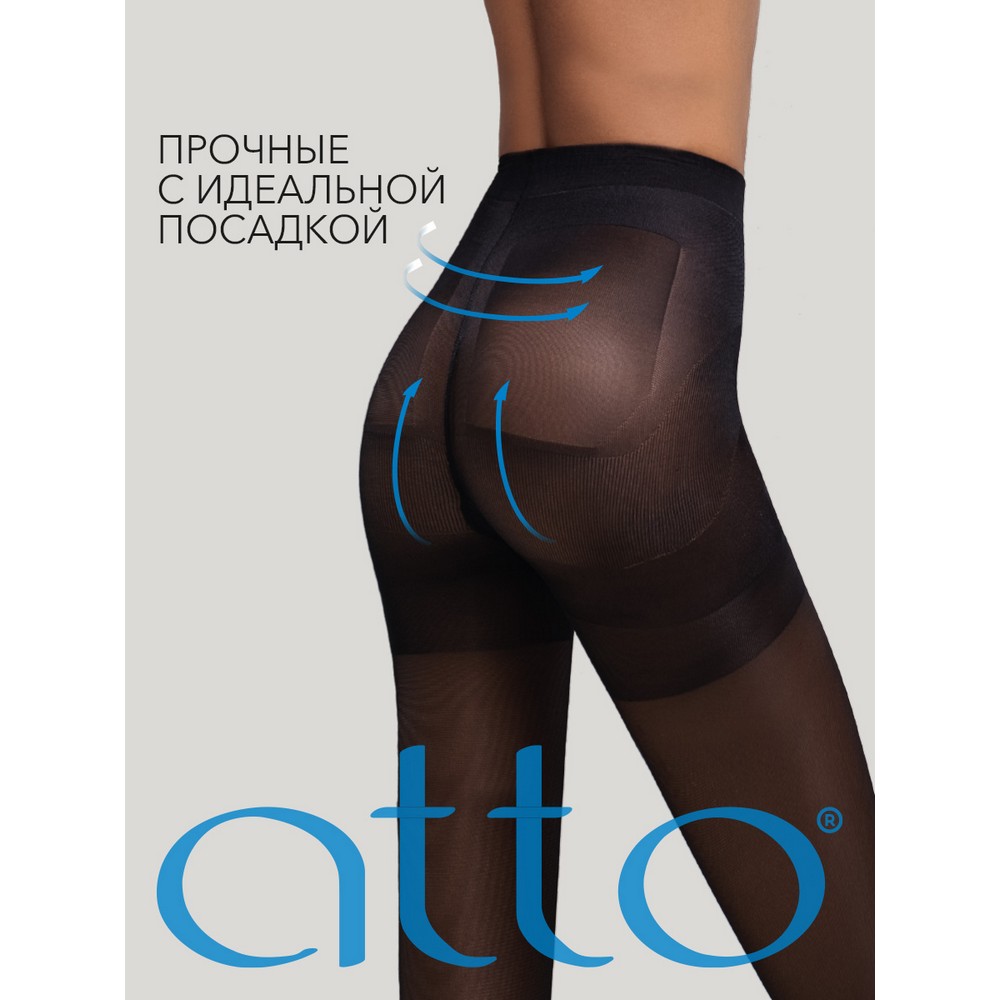 Женские колготки Atto Ideal Body Hips 70den Nero 4 размер. Фото 6.
