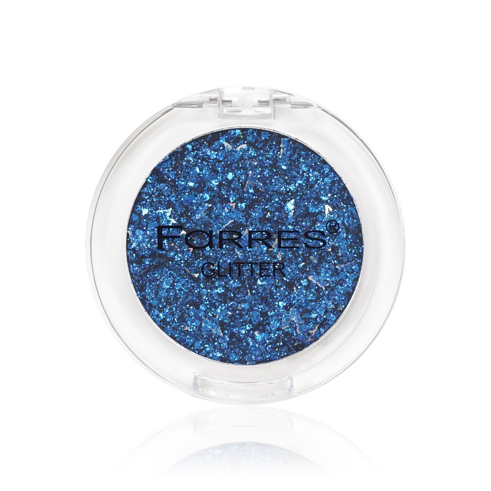 Тени для век Farres Glitter Синий 3г. Фото 1.