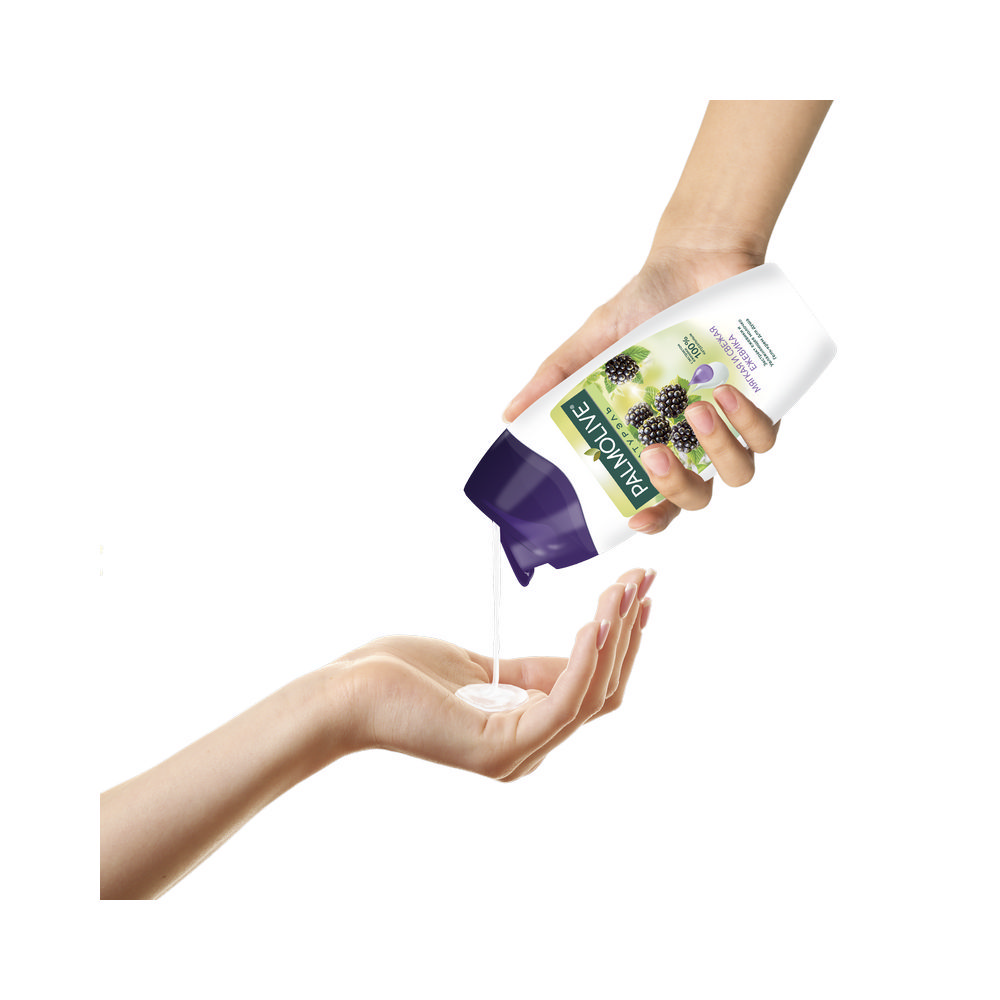 Гель - крем для душа Palmolive Натурэль " Мягкая и свежая ежевика " 250мл. Фото 3.