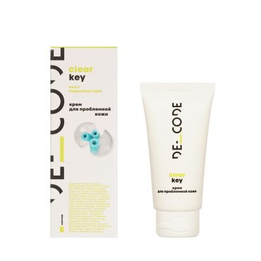 Крем для проблемной кожи с лизатом бифидобактерий DE_CODE Clear Key 50мл.