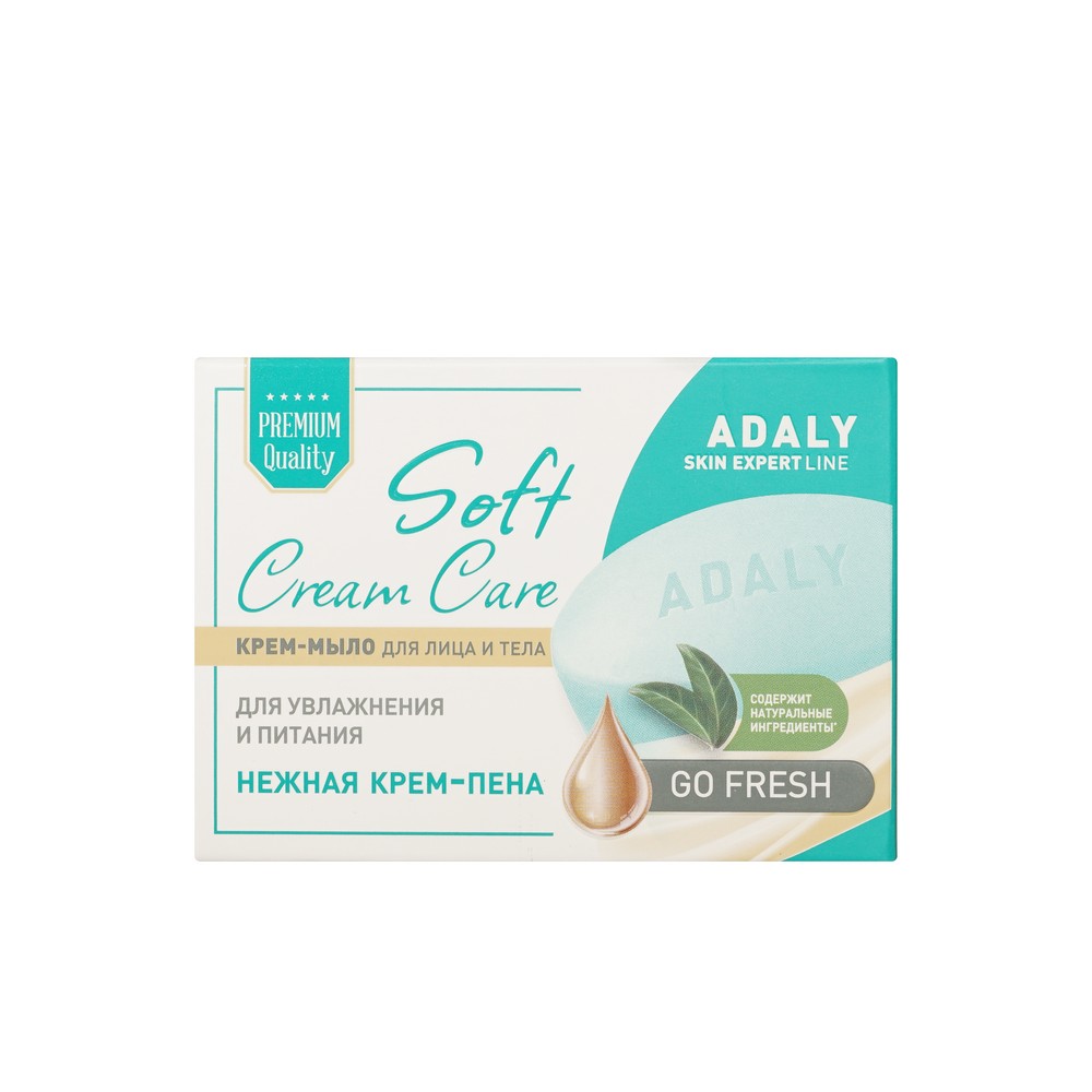 Крем - мыло для лица и тела Adaly Soft Cream Care Go Fresh 100г. Фото 1.