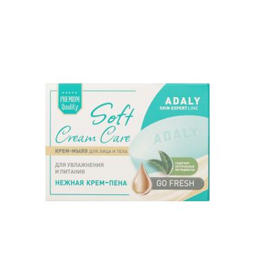 Крем - мыло для лица и тела Adaly Soft Cream Care Go Fresh 100г.