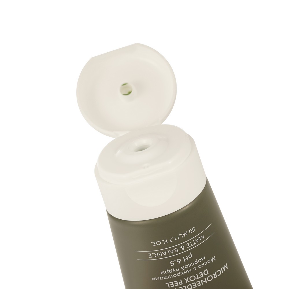 Маска для лица с микроиглами морской пудры Skinphoria Microneedle Marine Detox Peel 50мл. Фото 5.