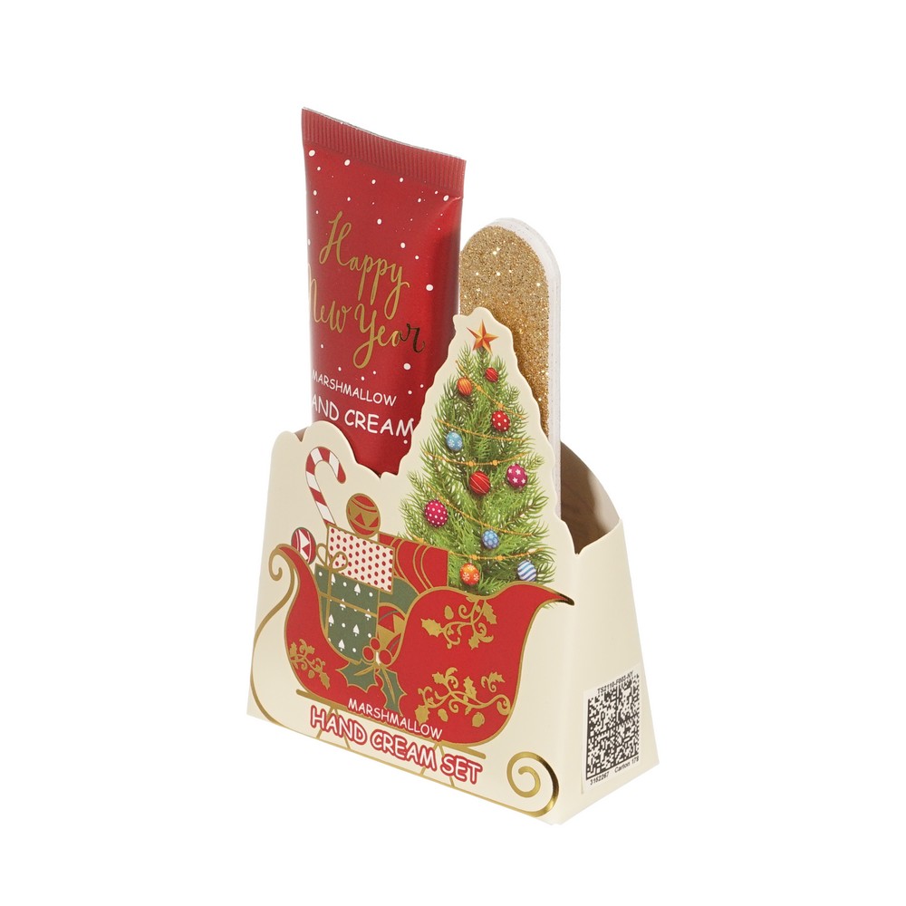 Женский подарочный набор Happy New Year ( крем для рук 30мл + пилочка для ногтей ) в ассортименте. Фото 2.