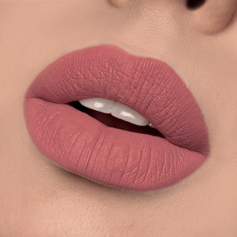 Жидкая помада для губ Luxvisage Matt Tattoo No transfer матовая 102 Cremy rose. Фото 4.