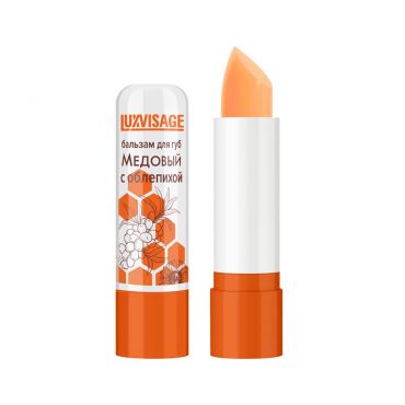 Бальзам для губ Luxvisage питание + восстановление " медовый " с облепихой 3,2г.