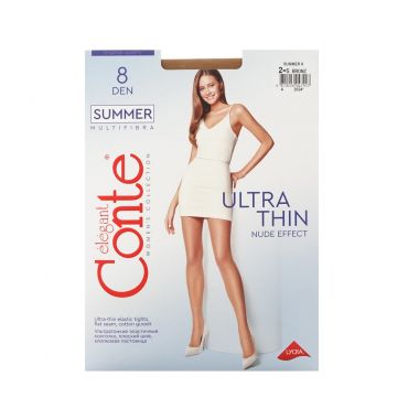 Женские колготки Conte Summer 8den Bronz 2 размер.