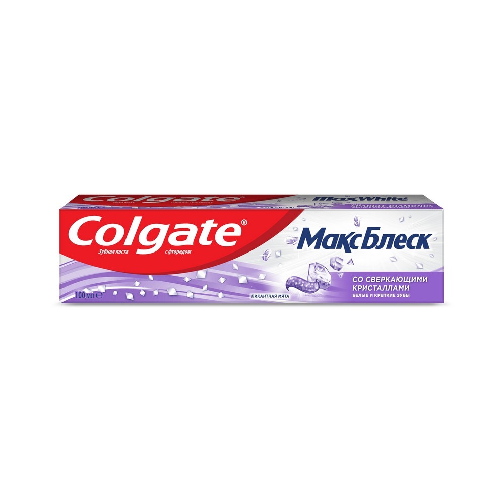 Зубная паста Colgate Макс Блеск со сверкающими кристаллами 100мл. Фото 2.