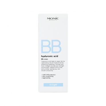 BB крем для лица с гиалуроновой кислотой Monic Beauty Hyaluronic Acid 01 50мл.