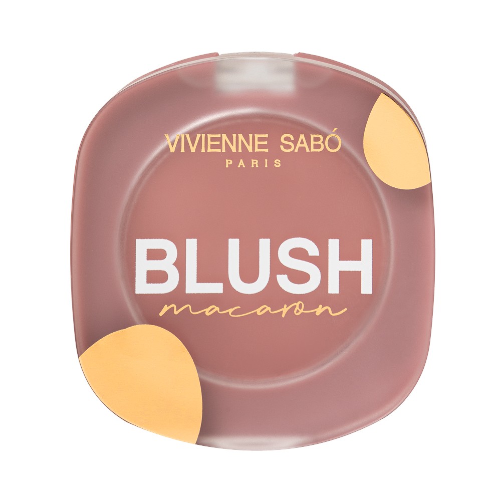 Матовые румяна для лица Vivienne Sabo Macaron 04 4,1г. Фото 1.