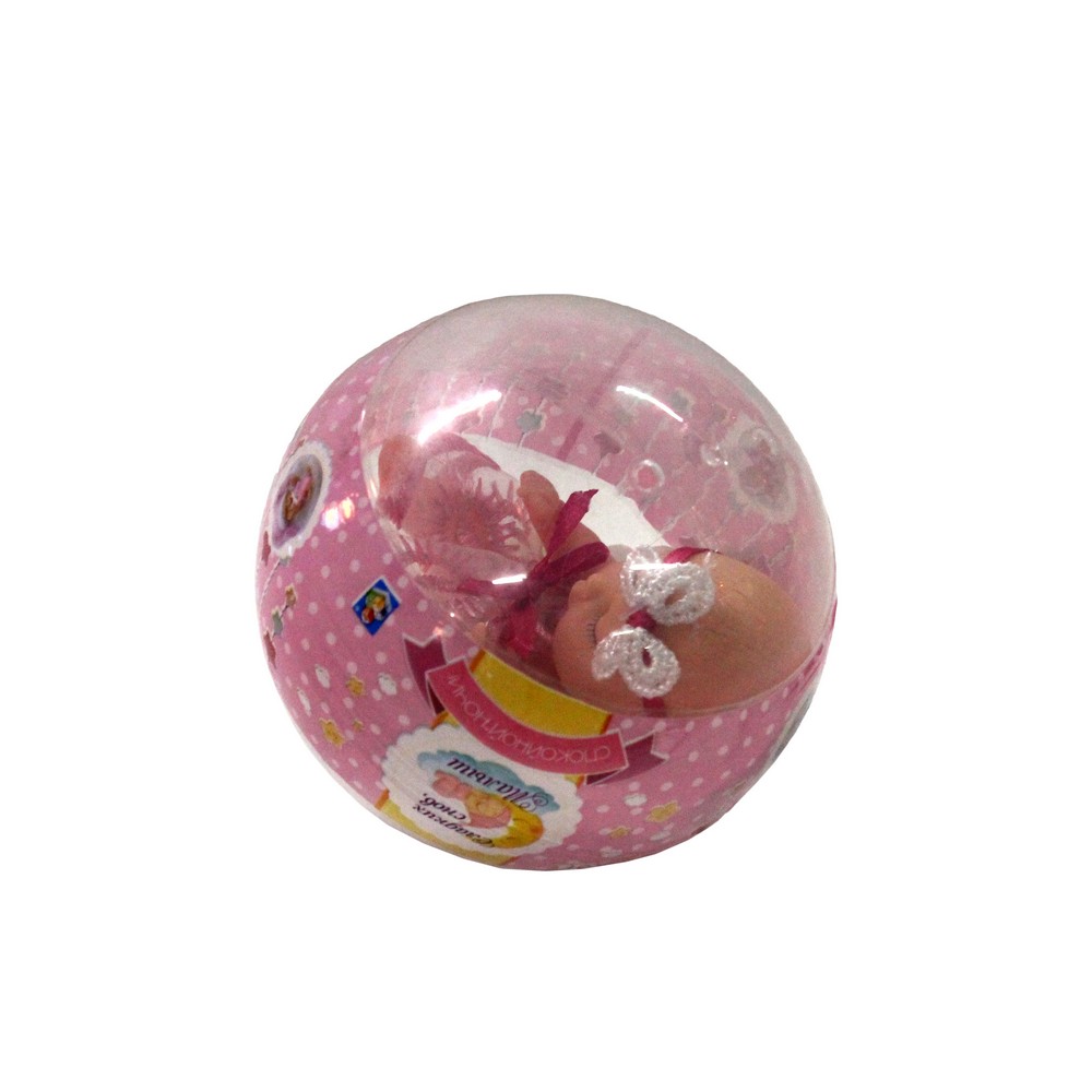 Игрушка - пупс 1 Toy " мини ангелок в шаре с мишкой. Фото 1.