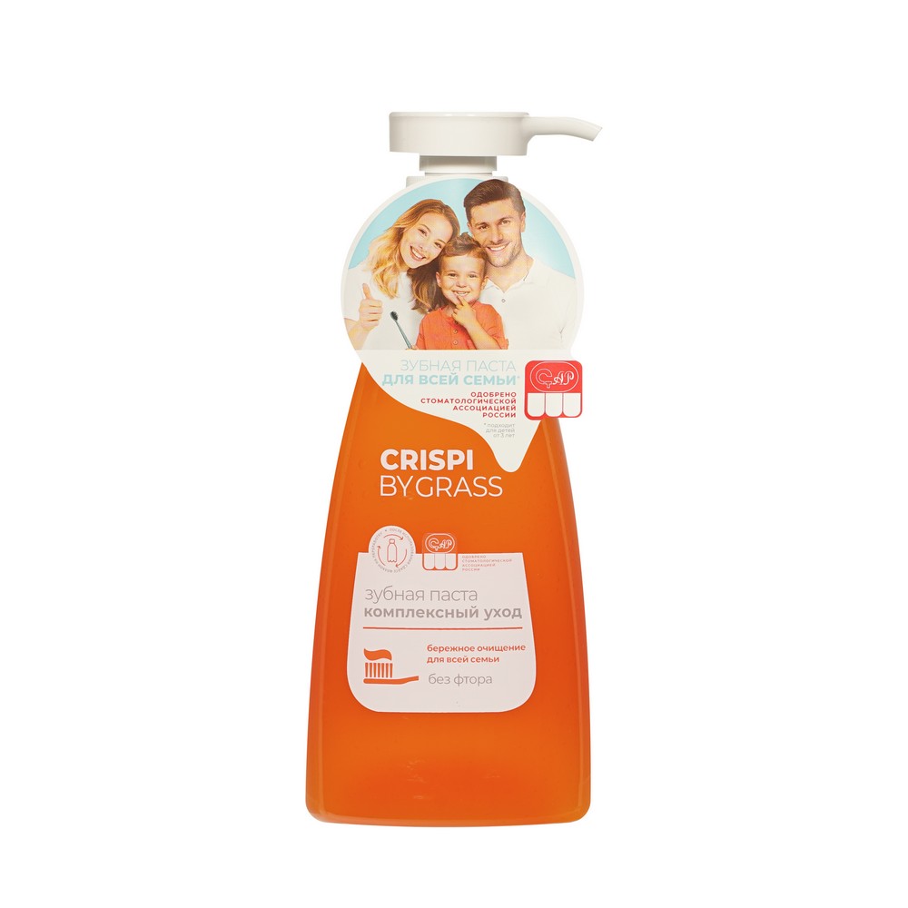 Комплексная зубная паста Grass Crispi 250мл. Фото 1.