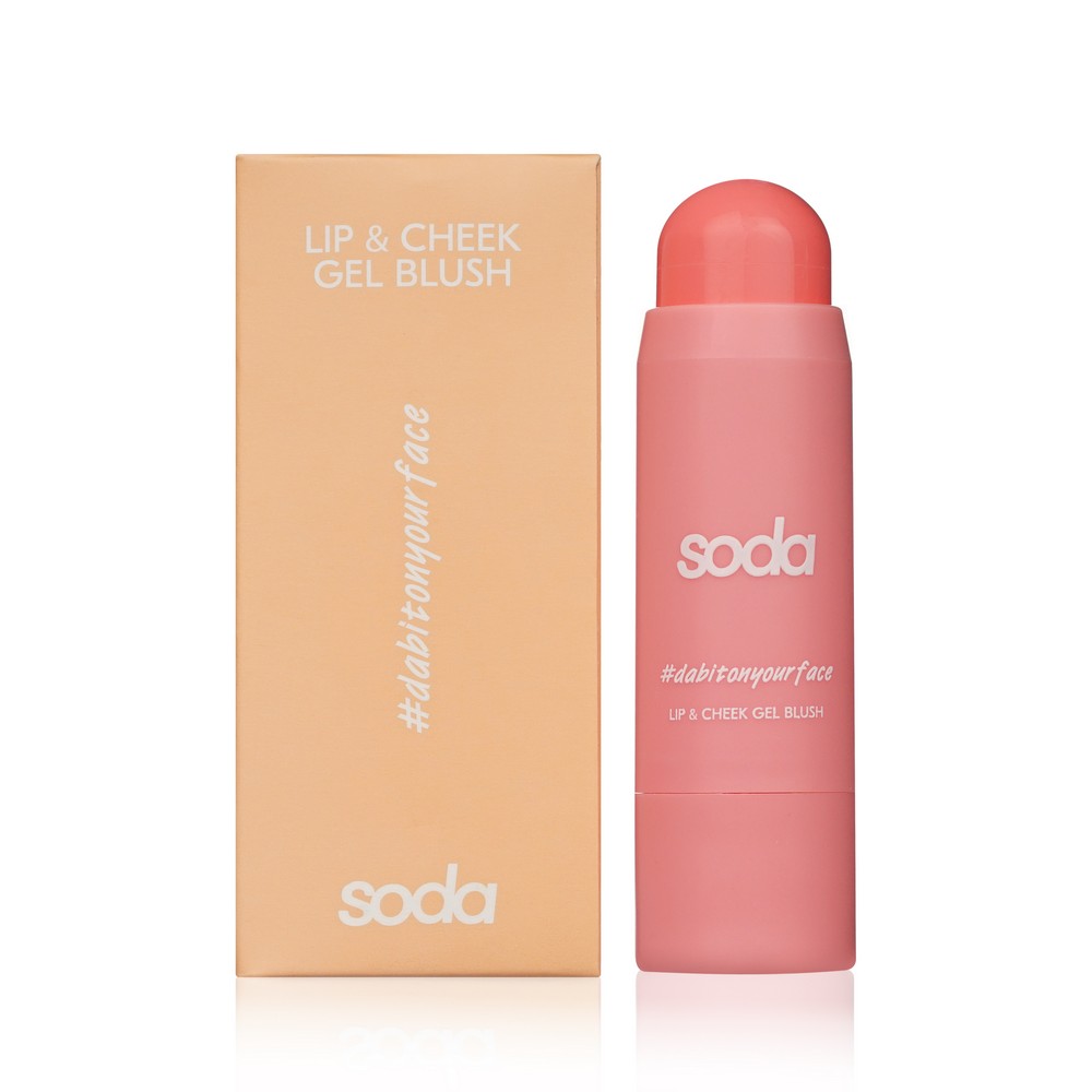 Гелевые румяна - стик для губ и щек Soda Lip & Cheek Gel Blush #dabitonyourface 102 , 6г. Фото 1.
