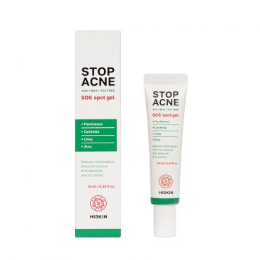 Точечный противовоспалительный sos - гель Hiskin Stop Acne 10мл.