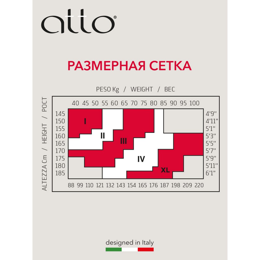 Женские моделирующие колготки Atto Push Up 40den Daino 4 размер. Фото 7.