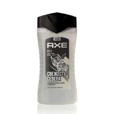 Гель для душа Axe Gold 3 в 1 для тела , лица и волос 250мл.