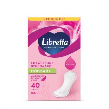 Ежедневные прокладки Libretta Свежесть и Защита нормал + 40шт.