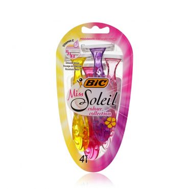 Женский одноразовый станок Bic Miss Soleil colour collection 4шт.