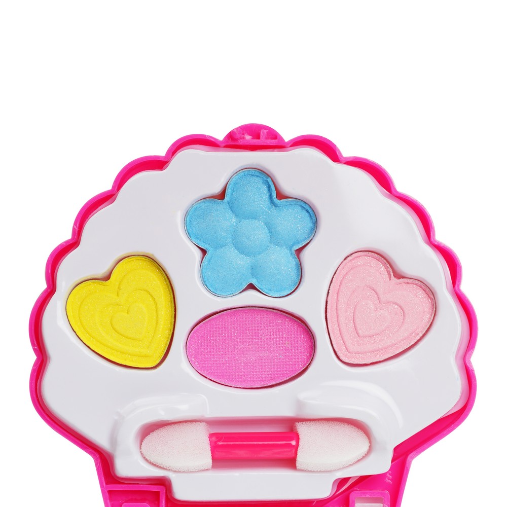 Набор декоративной косметики для девочек Bondibon Eva Moda " Ракушка с тенями для век " 4 оттенка. Фото 4.