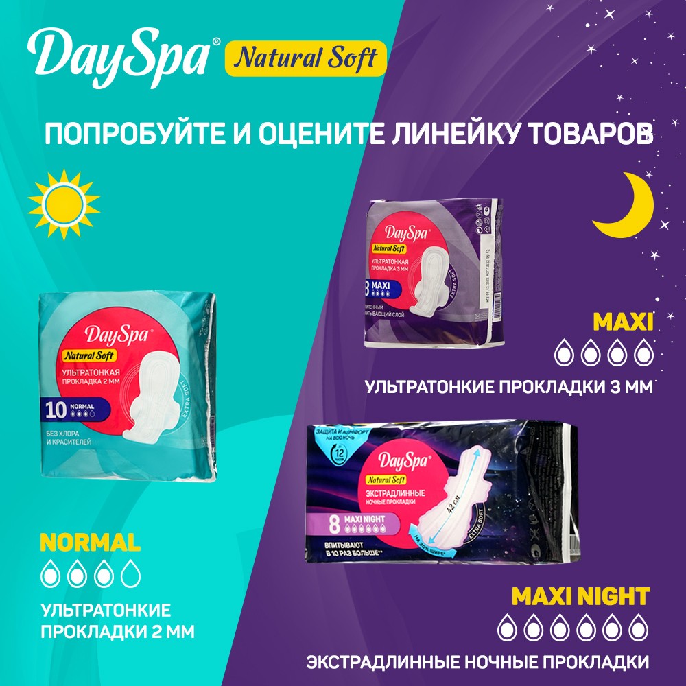 Женские прокладки Day Spa Natural Soft Normal 20шт Вид№8