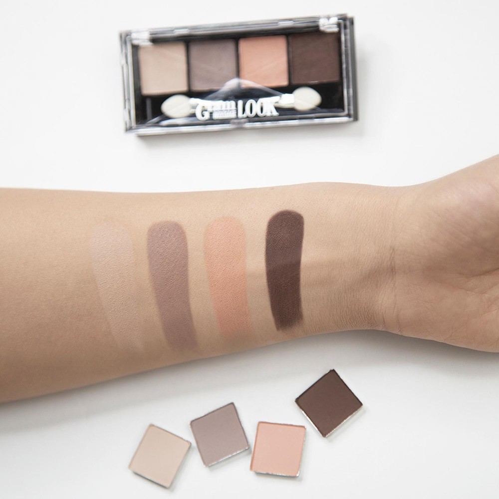 Тени для век Luxvisage Glam Look 4-х цветные 4 4г. Фото 4.