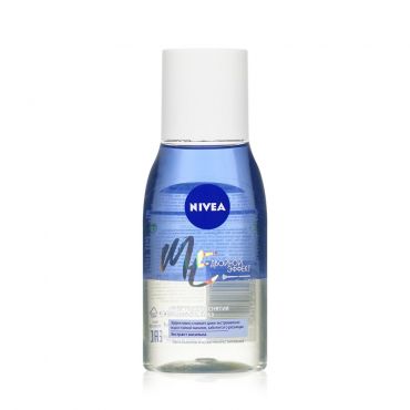 Средство NIVEA для снятия макияжа с глаз " Двойной эффект " , для чувствительной кожи вокруг глаз 125мл.