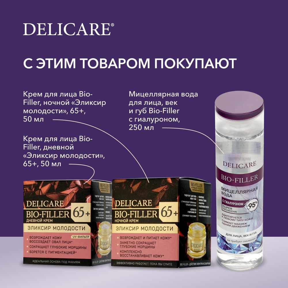 Дневной крем для лица Delicare Retinol Revolution 65+ 50мл. Фото 11.