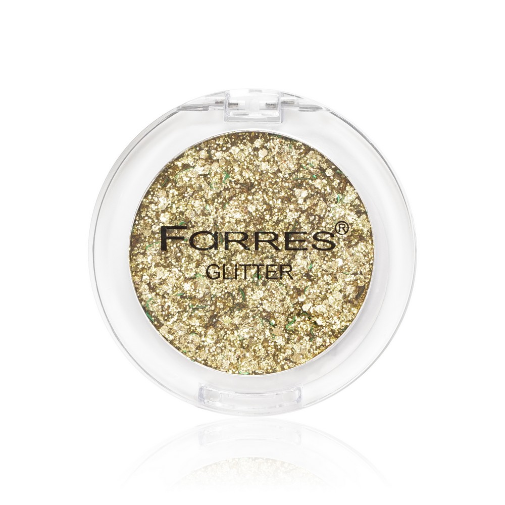 Тени для век Farres Glitter Золотой 3г. Фото 1.