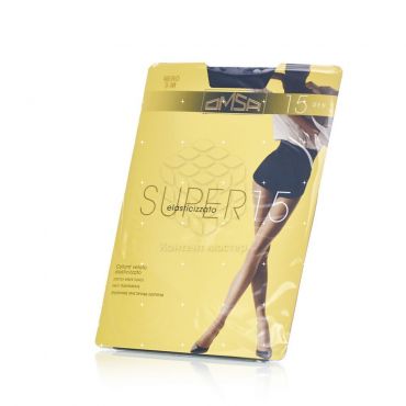 Женские колготки Omsa Super 15den Nero 3 размер.