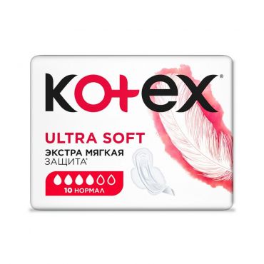 Женские прокладки Kotex Ultra Soft Normal 10шт.