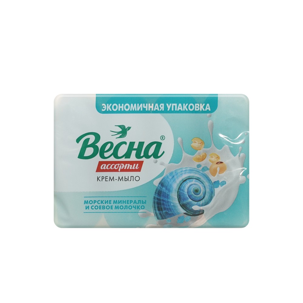Крем - мыло Весна Морские минералы и Соевое молочко 300г. Фото 3.