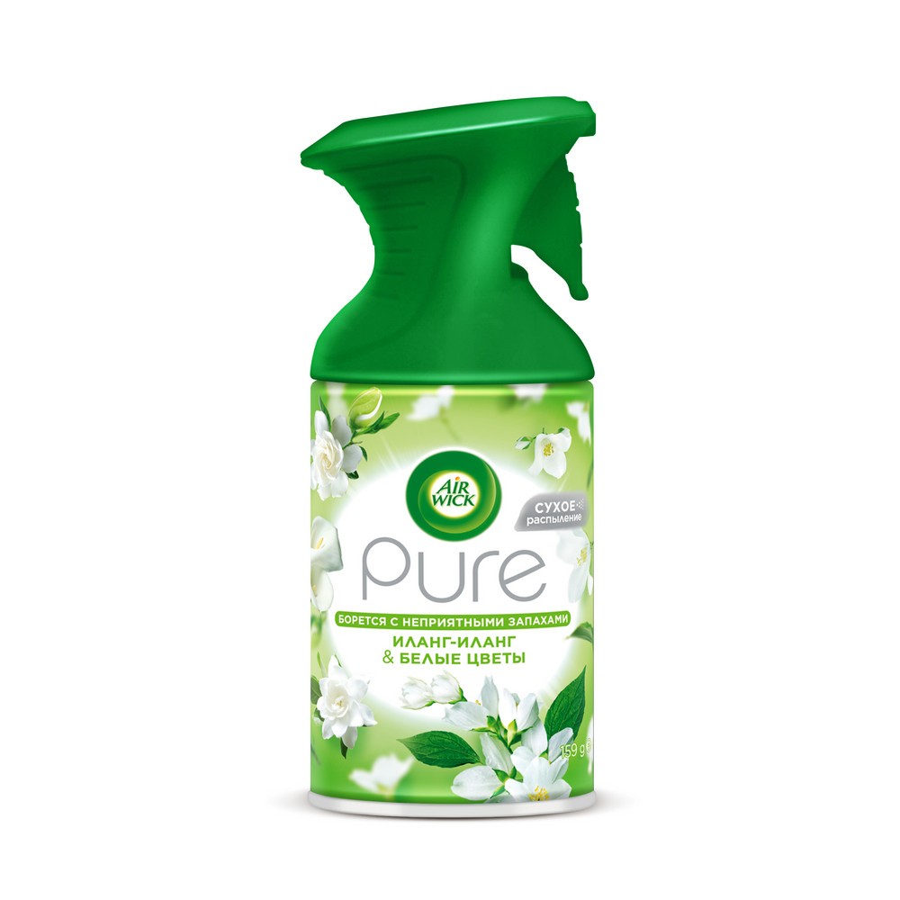 Освежитель воздуха Air wick Pure " Иланг-иланг и белые цветы " 250мл. Фото 1.