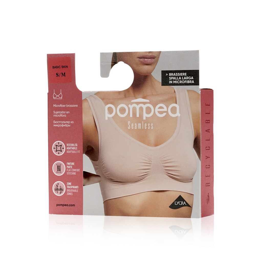 Женский бюстгалтер Pompea Seamless Comfort , Basic Skin , S/M. Фото 1.