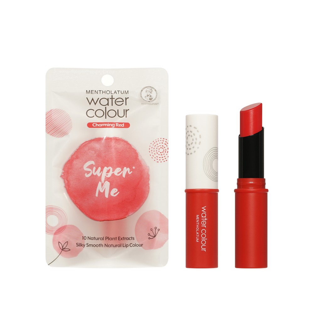 Бальзам для губ Mentholatum Water Colour с красным оттенком 3г. Фото 1.