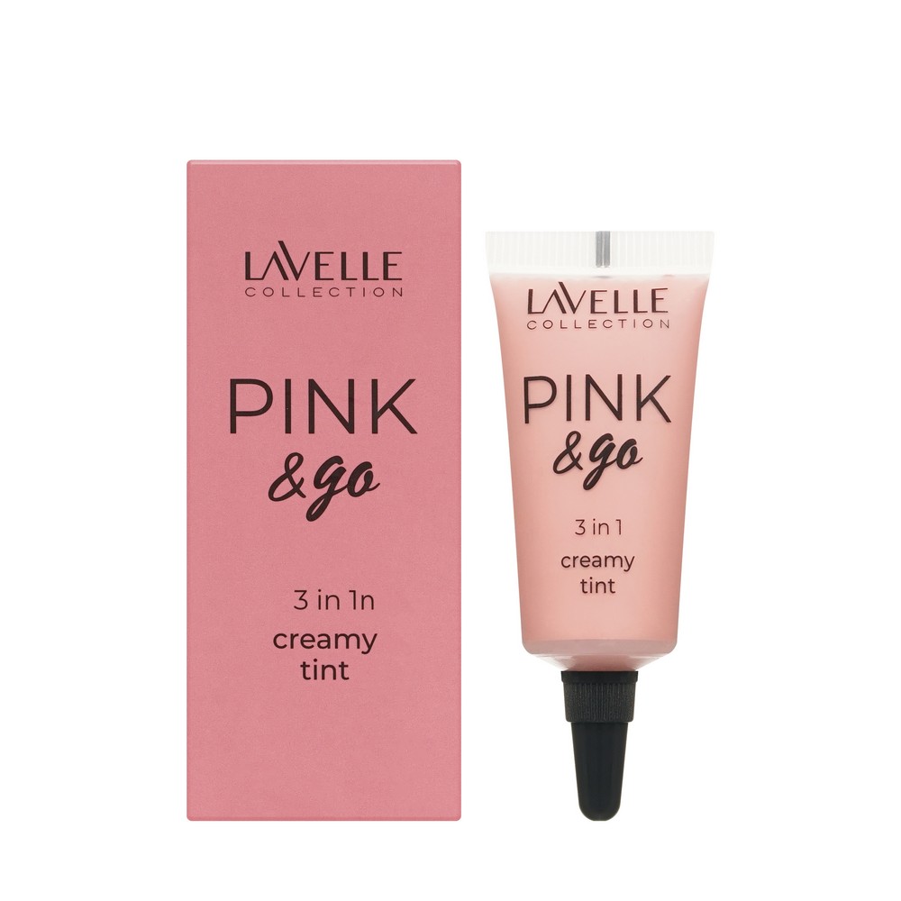 Кремовый тинт для лица и губ Lavelle Pink & Go 3 in 1 01 7мл. Фото 1.