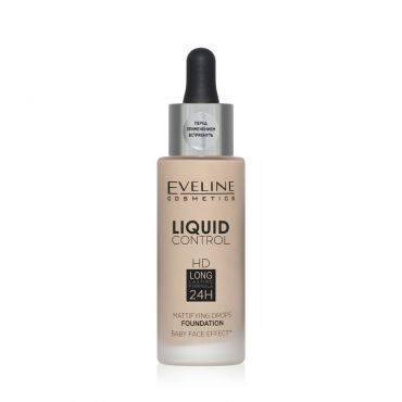 Тональный крем для лица Eveline Liquid control 030 Sand Beige 32мл.